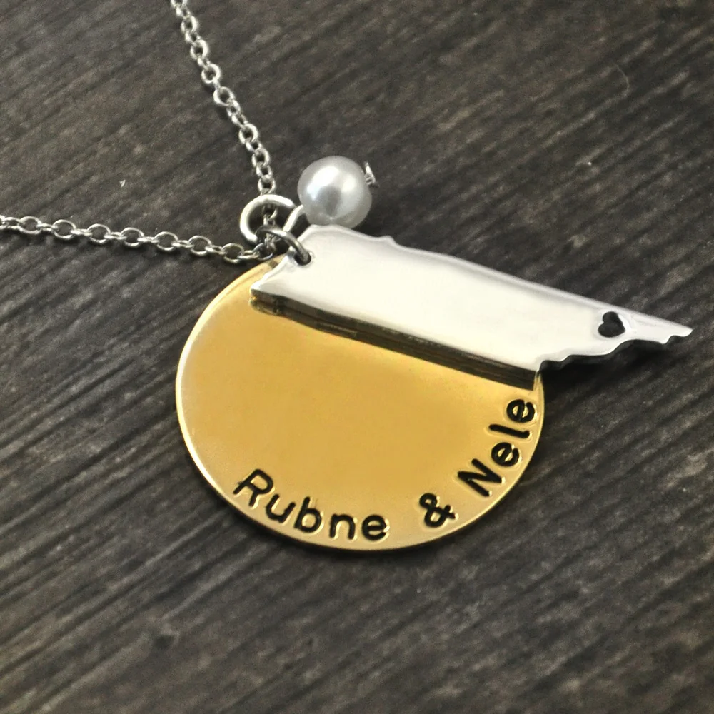 Ожерелье Теннесси ожерелье из любого города индивидуального состояния