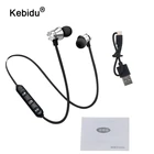 Спортивные наушники kebidu с Bluetooth 4,2, магнитная притягательная гарнитура, водонепроницаемая с зарядным кабелем, встроенный микрофон, наушники для iPhone