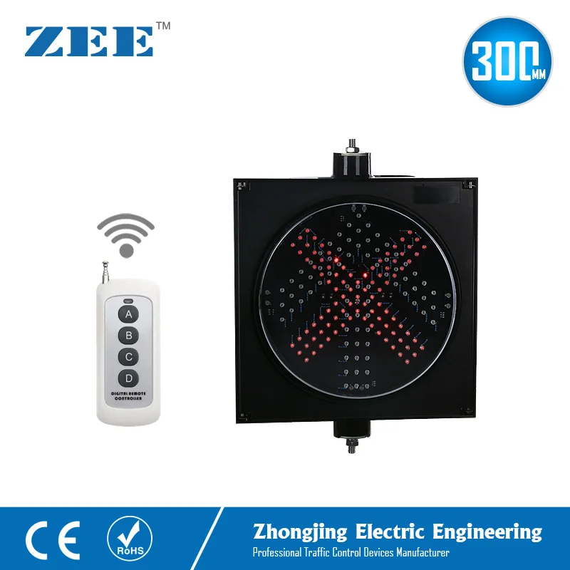 Ручной беспроводной контроллер светодиодный светофор 300 мм 220 В или 12 24 в красный