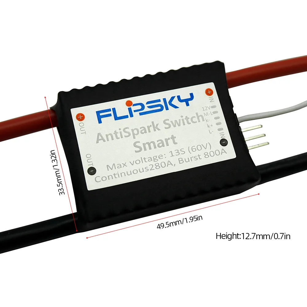 Flipsky V2.1 антиискровый переключатель 280A/800A 13S для электрического скейтборда E bike