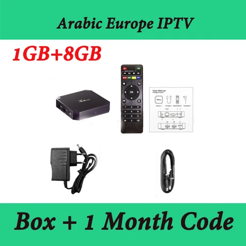 4K Full HD Европейская IP ТВ приставка X96 мини Android ТВ приставка с 2000+ французские испанские арабские индийские футбольные каналы стабильная приставка - Цвет: 1 8 1
