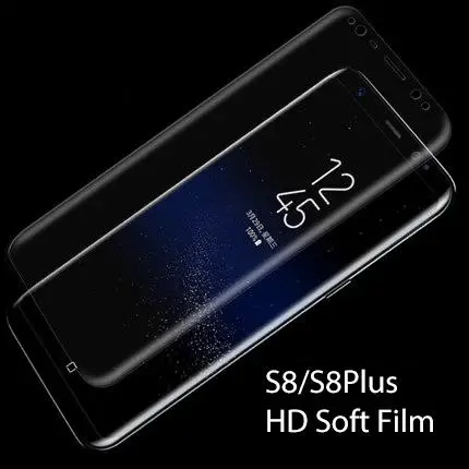 Фото Для Samsung Galaxy S8 S8Plus S7 Edge S6 Plus полное покрытие защита экрана 3D TPU изогнутая пленка