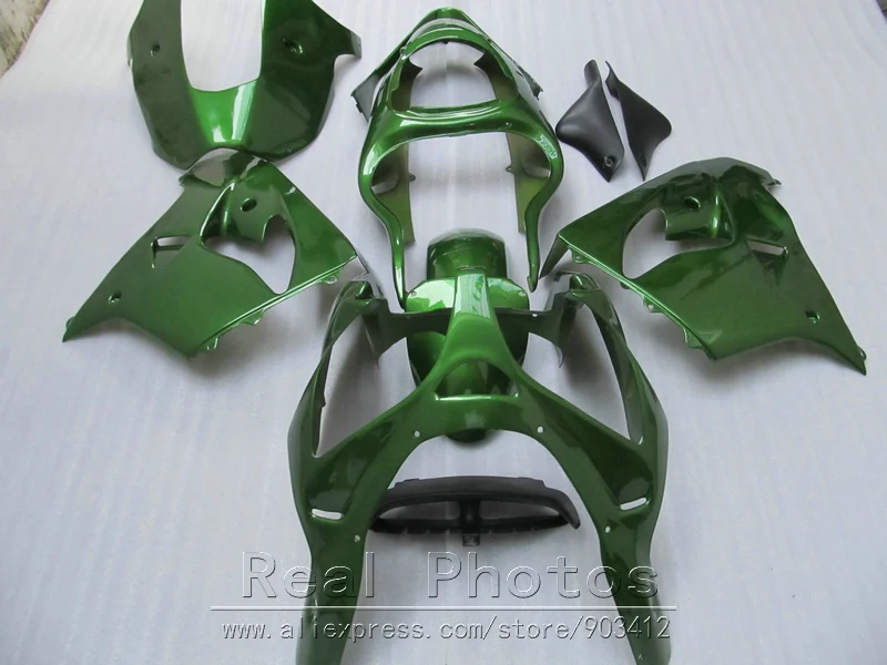 Комплект обтекателей для мотоцикла Kawasaki Ninja ZX9R 2000 2001 зеленый комплект 00 01 UR21|fairing