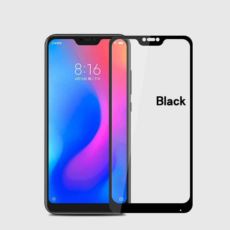 Закаленное стекло Xiaomi Mi A2 Lite полное покрытие Оригинал защита для экрана Передняя