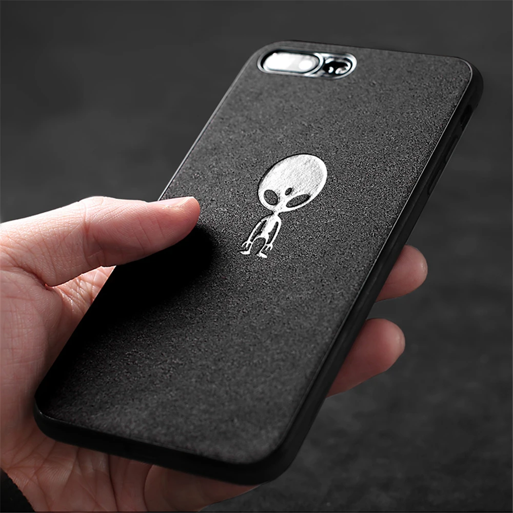Роскошная ткань с черепом Бэтмена кожаные чехлы для телефонов iPhone 7 8 6 6S Plus ультра