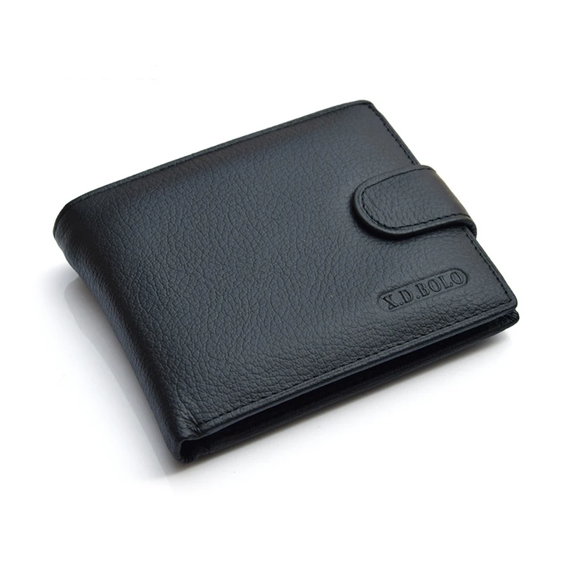 Мужской кошелек из натуральной кожи мужской с отделением для карт короткий