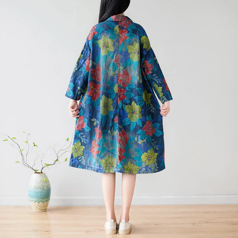 Куртка джинсовая в стиле Oversized однобортная мешковатая бойфренда ковбойском на