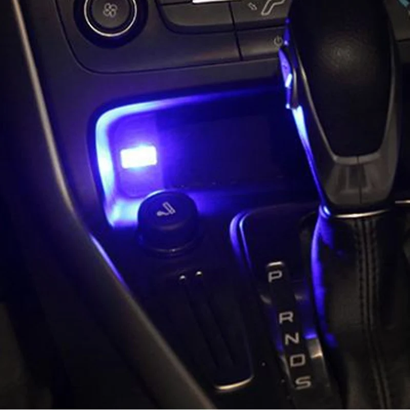 Автомобильный USB светодиодный атмосфера огни Декоративные Атмосферу лампы