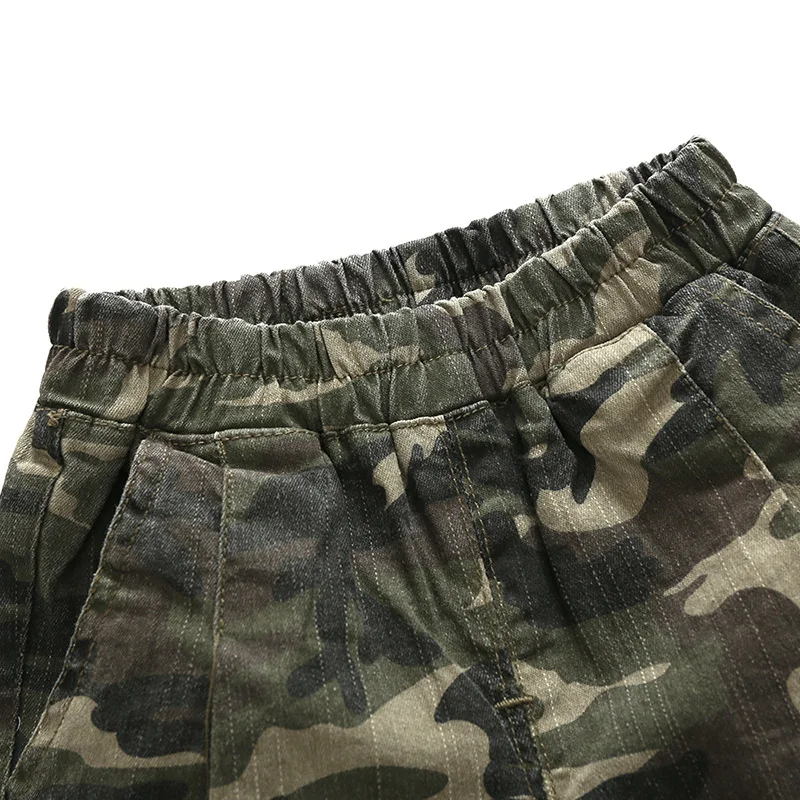 Новинка 2022 Летние Стильные камуфляжные Короткие хлопковые трусики штаны для