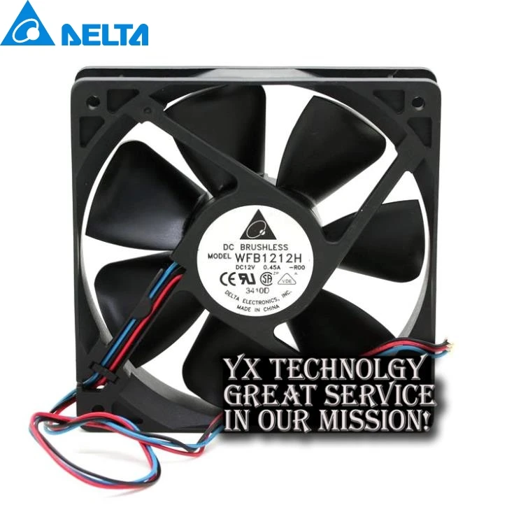 WFB1212H FOO 12v 0.45A 120*120*25 мм Скорость ветров шасси двойной шаровой подшипник вентилятор