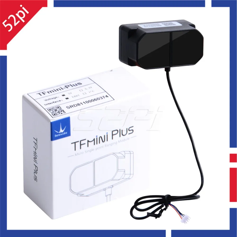 Модуль датчика LiDAR версии 52Pi TFmini Plus IP65 микро одноточечный с диапазоном измерения 0