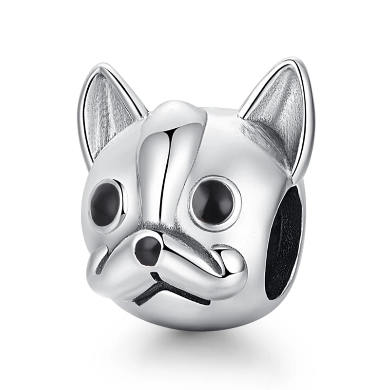 dog1 NBSAMENG 925 пробы бусинка из ленты черепаха с полностью хрустальными шармами бусины в виде животных подходят для оригинальных браслетов Pandora ожерелье сделай сам - Цвет: dog1