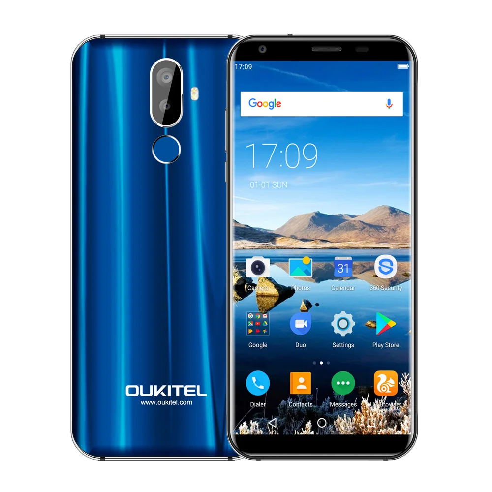 OUKITEL K5 Quad Core отпечатков пальцев Android 7 0 смартфон 2 + 16 ГБ 13 5 Мп мобильный телефон