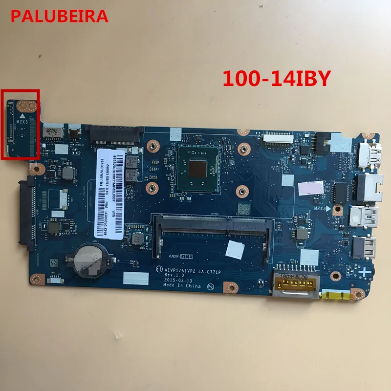 Материнская плата для Lenovo 100 14IBY AIVP1/AIVP2 LA C771P SR1YJ (для процессора intel) материнская