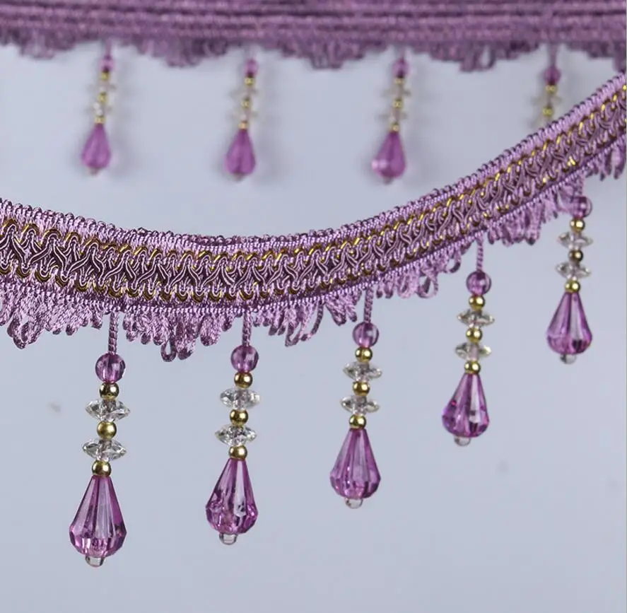 12 метров бусинки под алмаз подвесная кружевная ткань отделка Лента для окна