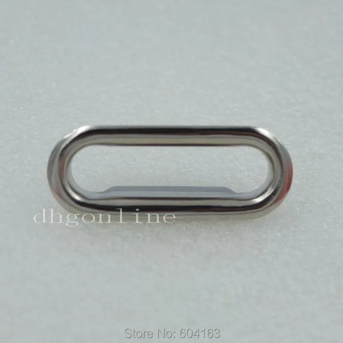 60 штук 25 мм x 7 мм 1" 0,28" Овальные металлические люверсы для холста, одежды из кожи, с самозакрывающейся пряжкой для кошелька.