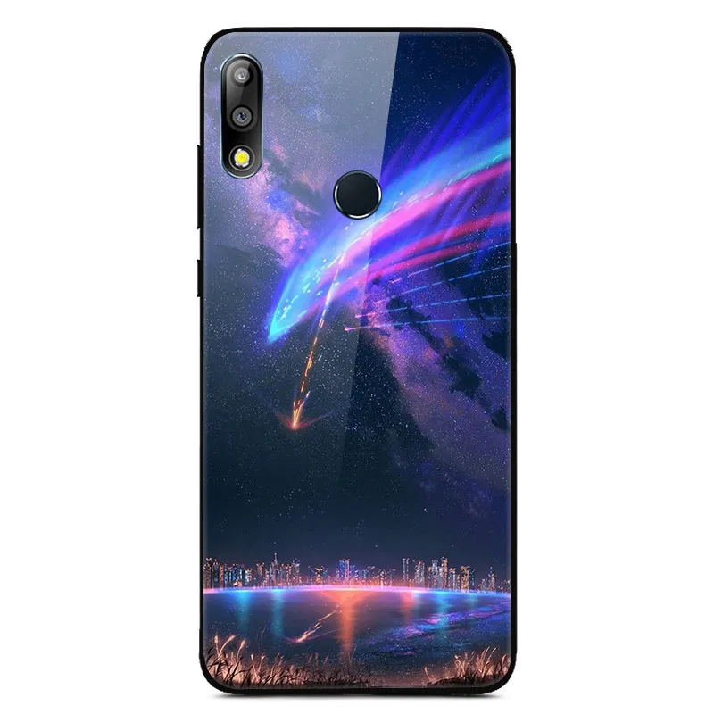 Для Asus Zenfone Max Pro M2 ZB631KL чехол из закаленного стекла с изображением планеты космос, стеклянный чехол на заднюю панель для Asus ZB631KL ZB 631KL ZB 631 KL