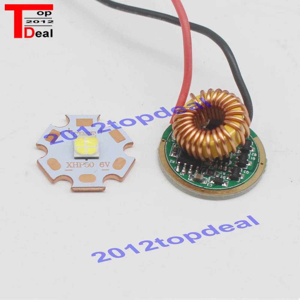 Светодиодный излучатель CREE XHP50 холодный белый 6500k 6 в с медной печатной платой 20 мм