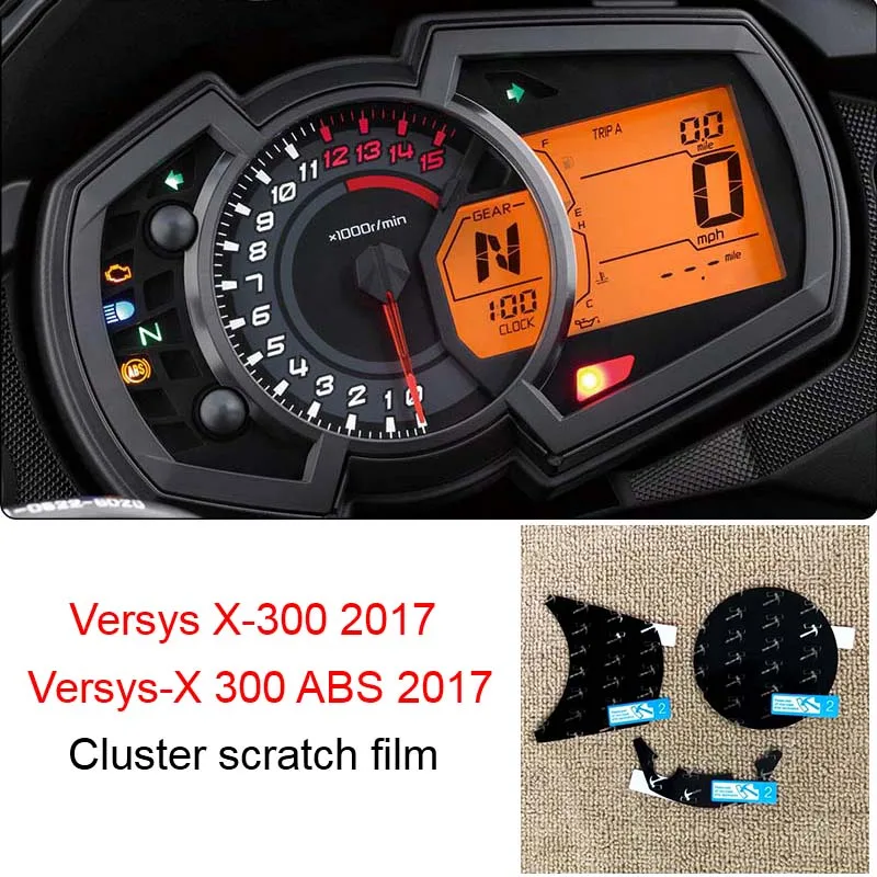 Защитная пленка для экрана Versys x300 2017 защита от царапин спидометр Kawasaki X 300 ABS