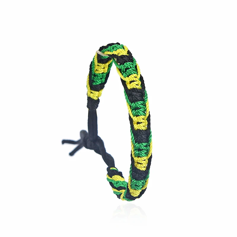 5 шт. браслет из хлопкового шнура шелковая Регина японский стиль бохо радуга