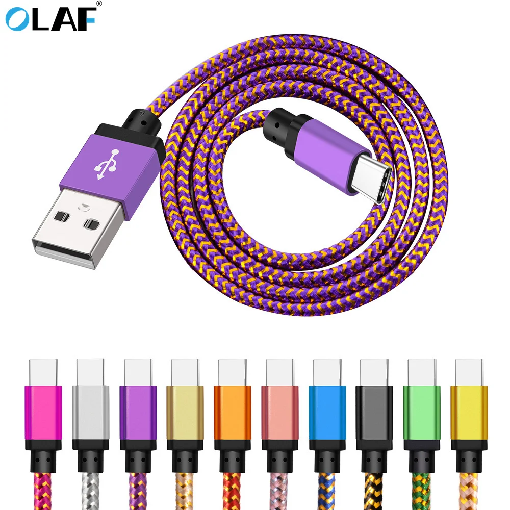 3 м 2 м 1 м кабель для мобильного телефона usb type C кабель для быстрой зарядки type-C для Xiaomi Redmi Note 7 K20 samsung Oneplus 7 Pro USB-C шнур