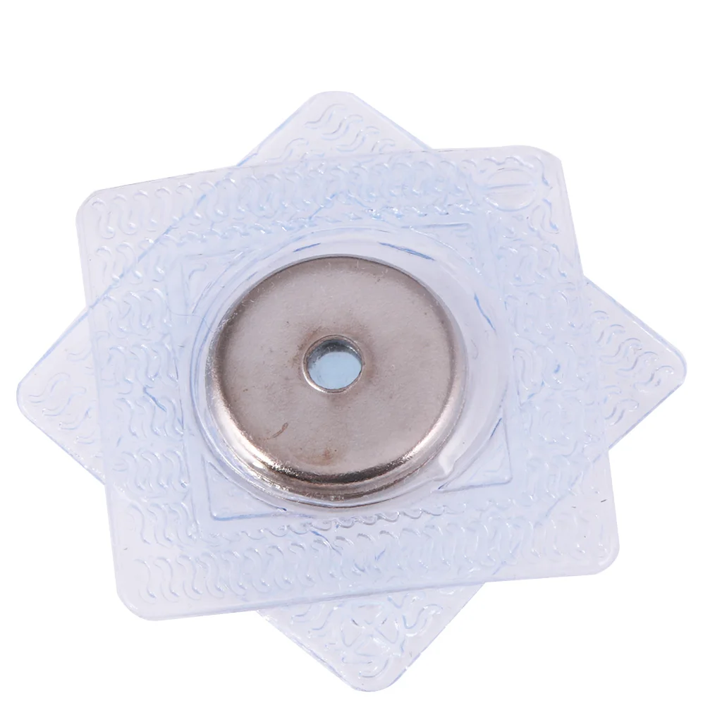 

10 наборов невидимые ПВХ пуговицы для шитья магнитными защелками сумочки для одежды DIY 15 мм