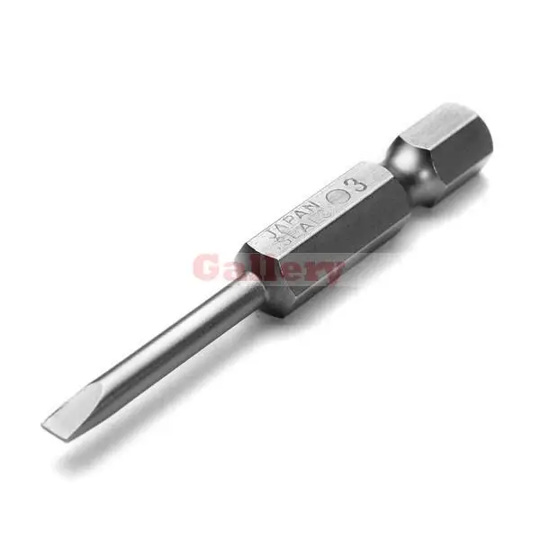 

3 Lot 6pcs 50mm 2.0-6 0 Mm Flat Head Slotted Tip Bits 6 Screwdriver