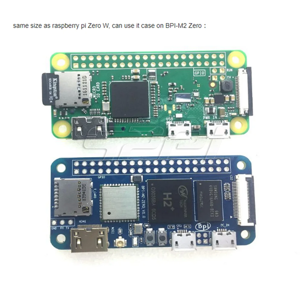 Банан Pi BPI-M2 Zero 4 ядра одноплатный компьютер Поддержка WI-FI и с Alliwnner H2 + чип на борту |