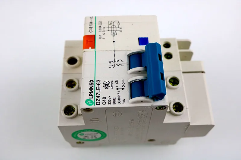 DZ47LE 2P 32A 230V ~ 50 HZ/60 HZ автоматический выключатель остаточного тока с защитой от