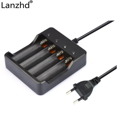 Lanzhd 2/4/8 слотов для карт интеллигентая(ый) Батарея Зарядное устройство с защитой от короткого замыкания для 2/4/8 18650 литий-ионная аккумуляторная батарея - Цвет: For 4PCS 18650