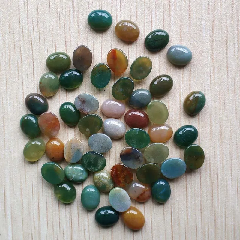 Fashion hot sale natural india onyx Oval CAB CABOCHON 8x10mm beads for jewelry making wholesale 50pcs/lot free shipping | Украшения и