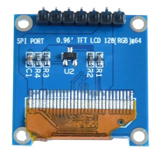 0 96 дюймовый 7PIN SPI 262K TFT жк дисплей цветной экран с адаптером платы ST7735S привод IC