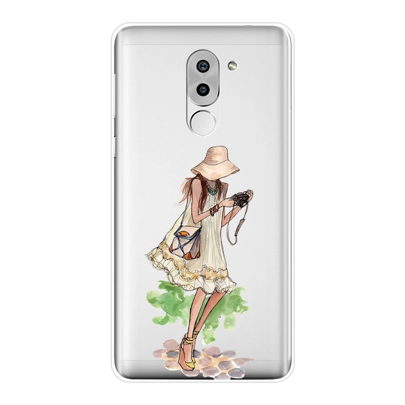 Задняя крышка для Huawei Honor 6A 4C 5C 6C Pro мягкий силиконовый чехол путешествий с героями