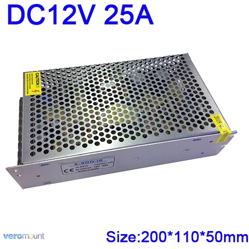 12V 25A Универсальный импульсный источник Питание AC к DC 12V 1.25A 2A 3A 5A 6.5A 8.5A 10A 12.5A 15A 16.5A 20A 25A 30A 33A 40A 50A трансформатор - Цвет: 12V 25A