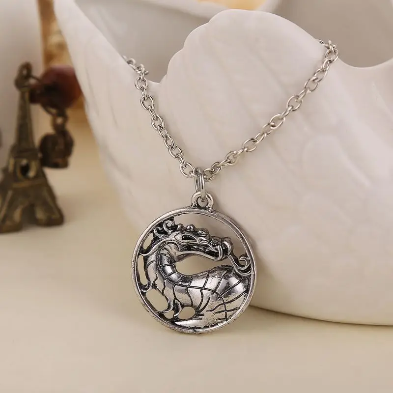 Женское ожерелье с подвеской в виде дракона|movie jewelry|jewelry for womenbijoux collier |