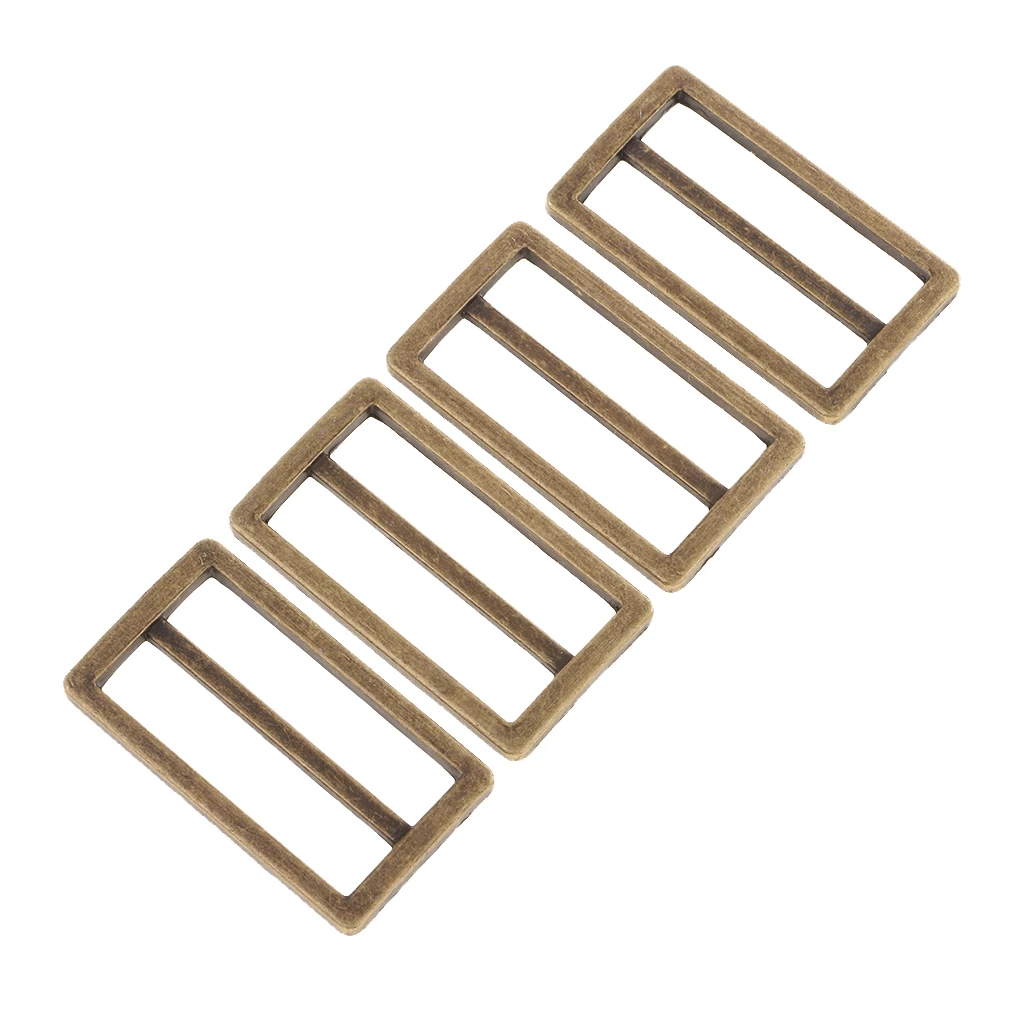 Фитиль 4 шт. металлические тройные скользящие пряжки рюкзак ремешки регуляторы 38