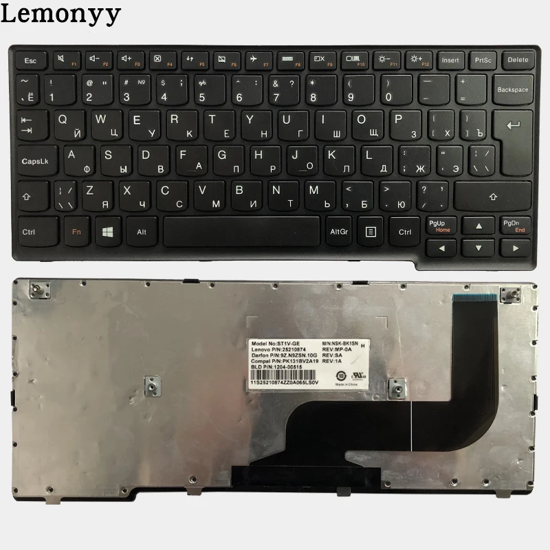 Новая русская клавиатура для lenovo IdeaPad yoga 11s 11S S210 S215 RU Клавиатура ноутбука