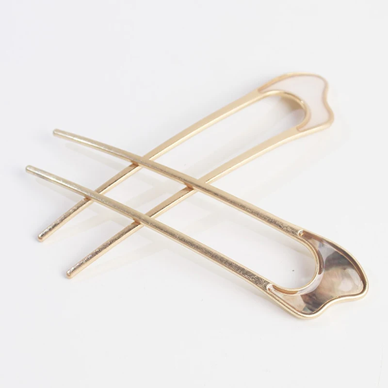 Minimalis 2020 New Arrival Hairpins Hair Sticks Hairclip Tools Bun Maker Alloy Conch Shell 1PC Golden Silver Headwear Beige |