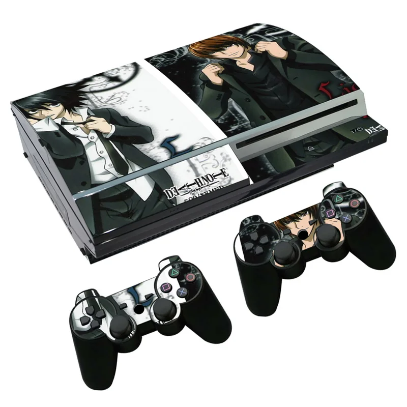 Наклейка на консоль и контроллеры PS3 Fat PlayStation 3 виниловая пленка аниме Death