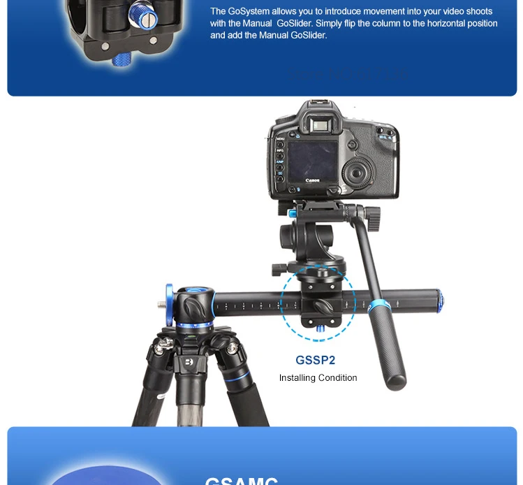 Benro GC357F штатив монопод из углеродного волокна для камеры штативы для камеры 3 секции сумка для переноски Максимальная загрузка 20 кг DHL