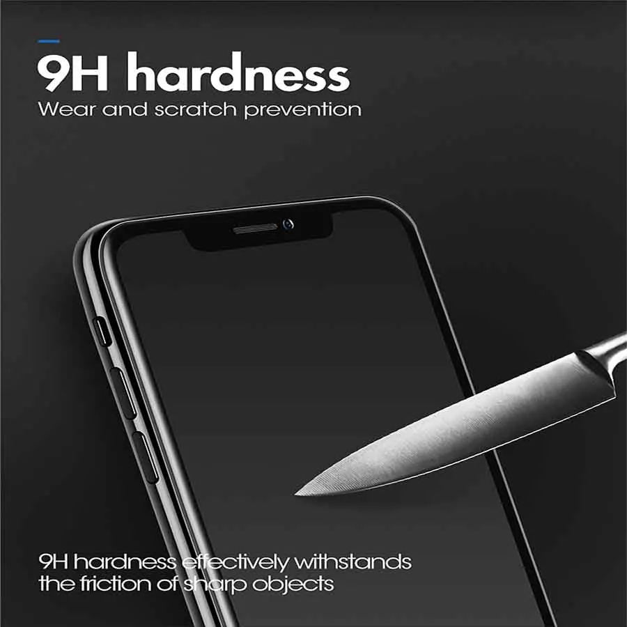 Nambosi 3D полное изогнутое закаленное стекло для защиты экрана iPhone X XS 11 Pro Max анти