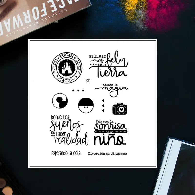 Силиконовые прозрачные штампы для скрапбукинга сделай сам Dream Place аксессуары