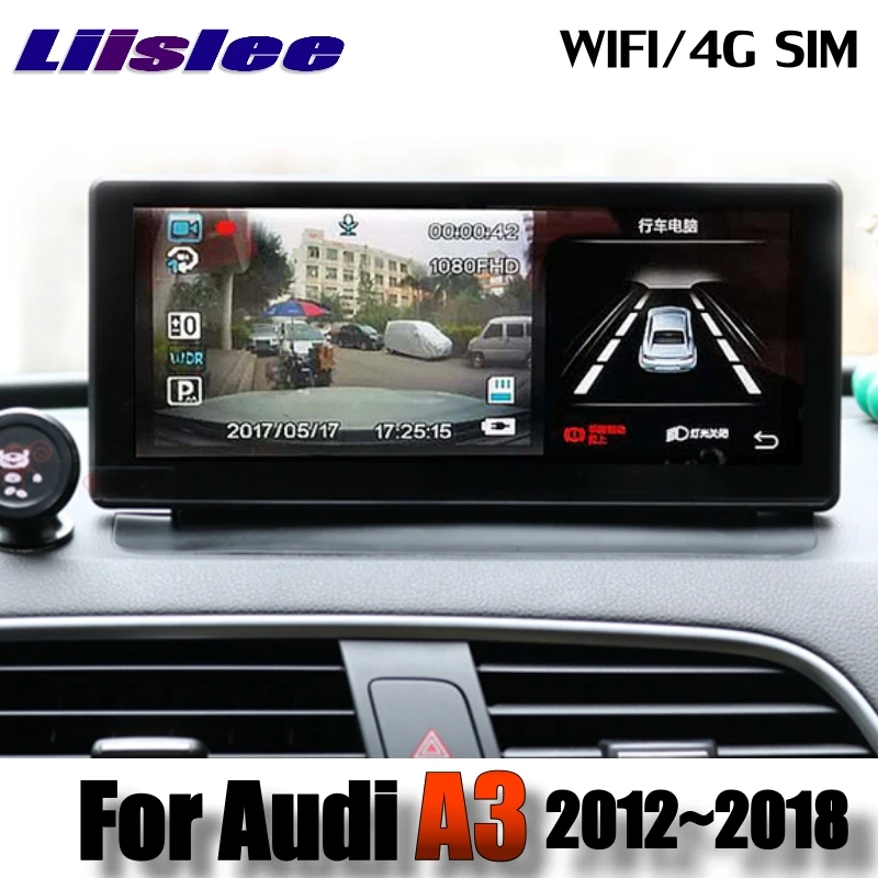 Lislee автомобильный мультимедийный плеер NAVI для Audi A3 2012~ MMI CarPlay адаптер радио WI-FI карта 3/4G SIM gps Экран навигации