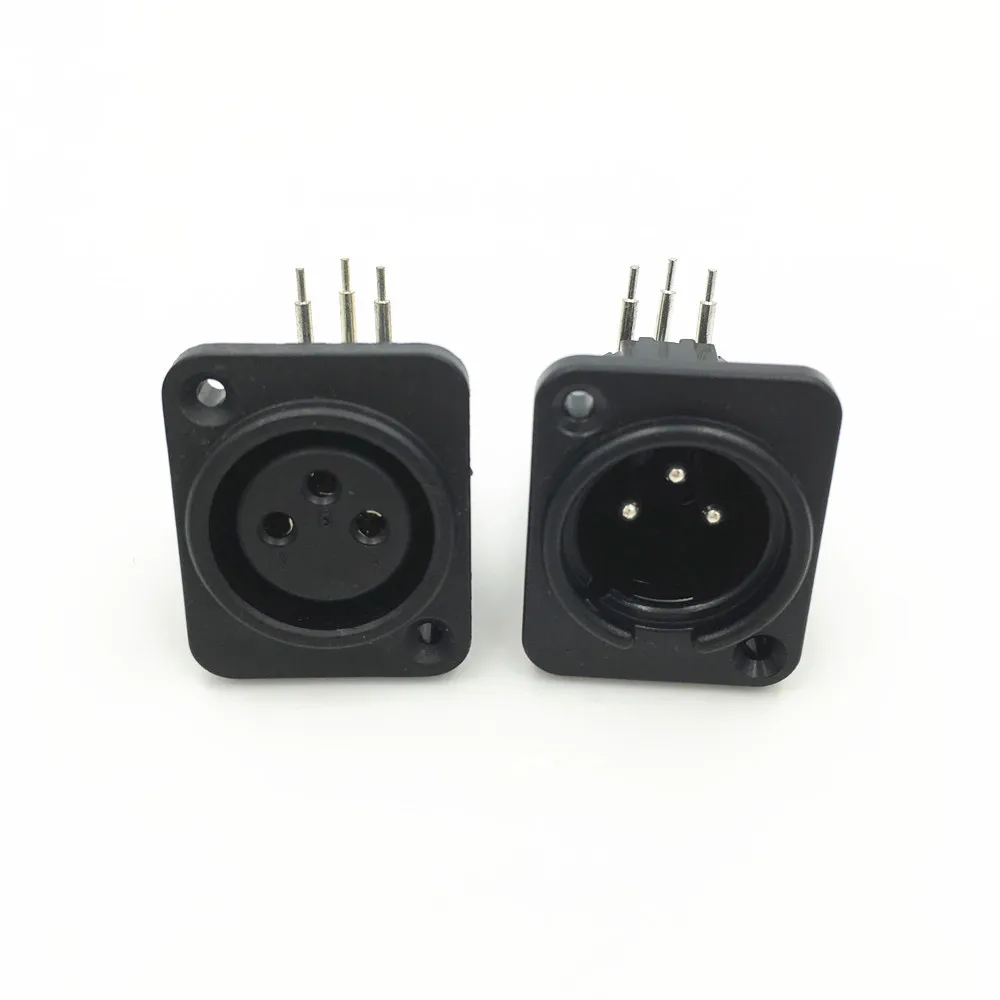 8 шт./4 комплекта XLR 3 контактный гнездовой и Мужской Шасси панельный адаптер для