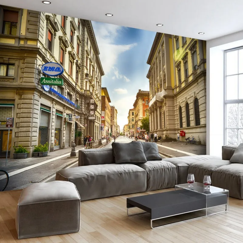 Фотообои на заказ красивые мечты городской город улица Настенные обои для