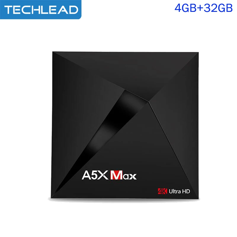 A5X Max Android 9,0 tv Box 4 K Rockchip RK3328 четырехъядерный wifi телеприставка 4 Гб ОЗУ 32 Гб ПЗУ сеть 4 K медиаплеер