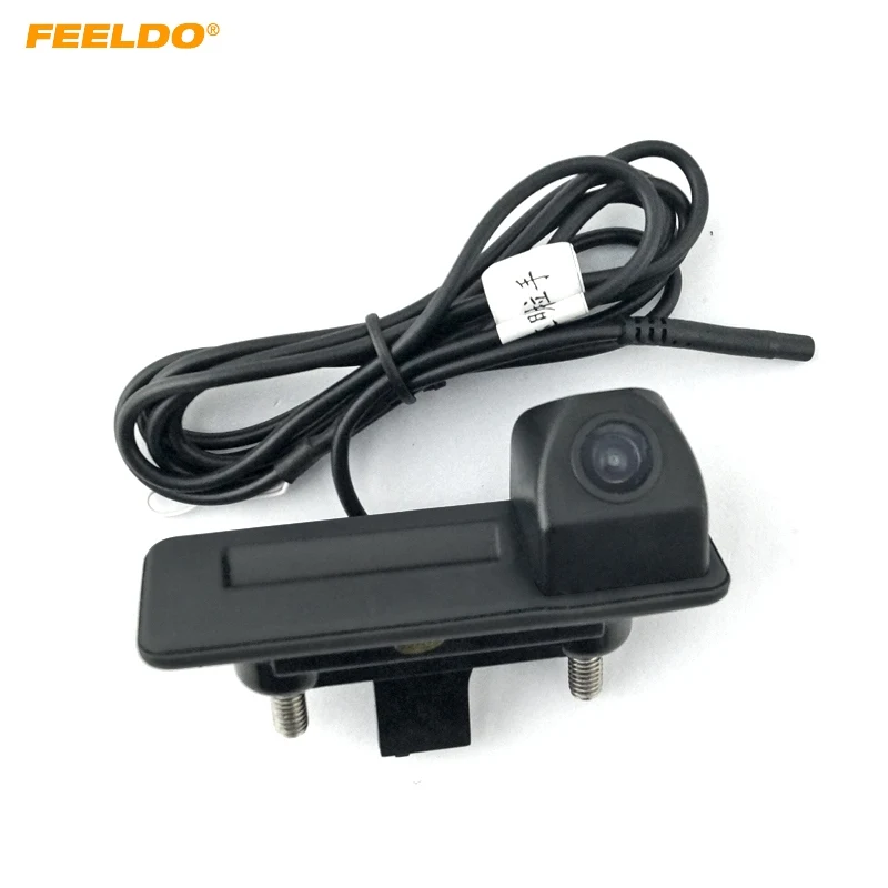 Камера заднего вида FEELDO для Skoda 2015 Octavia/Fabia/Superb/Rapid Spaceback #2803|trunk handle|camera for parkingcamera skoda