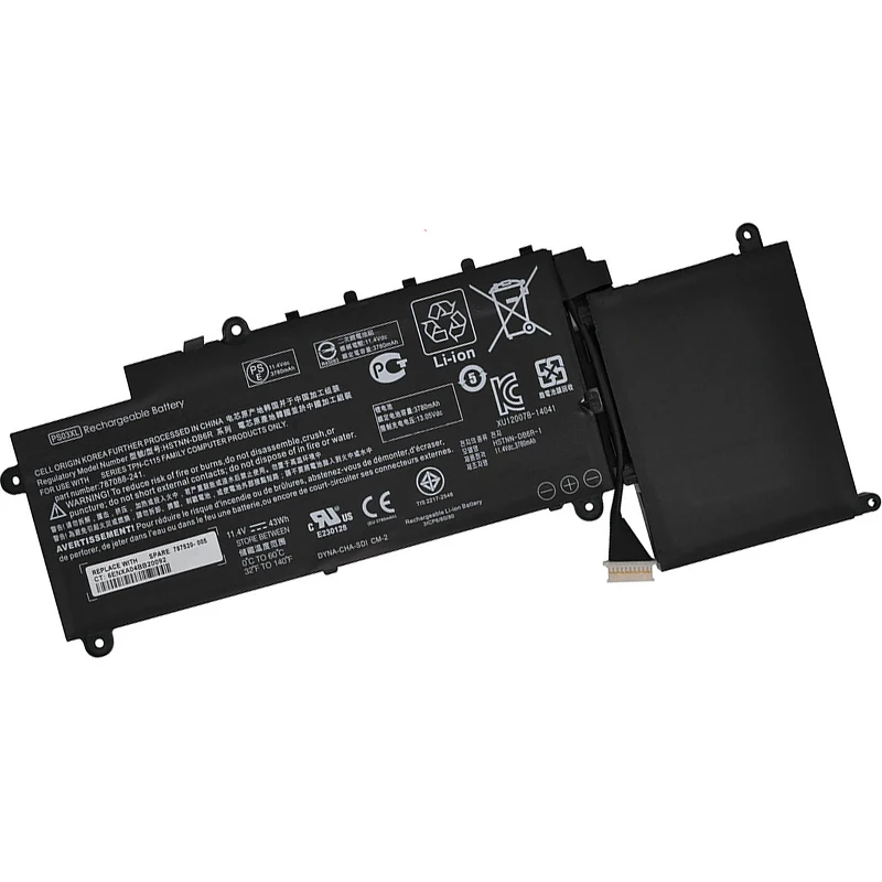 PS03XL 43Wh 11 4 V Аккумулятор для ноутбука HP Pavilion X360 310 G1 HSTNN-DB6R 787088-241 787088-221 787520--005