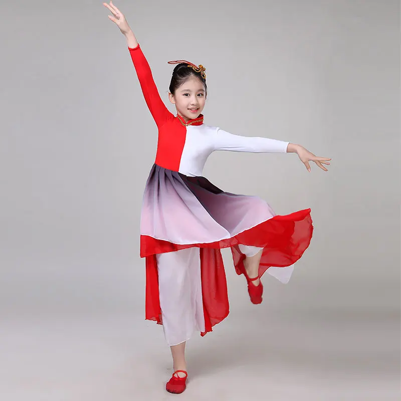 New men and women children's classical dance costumes elegant beautiful Chinese style folk performance clothing | Тематическая