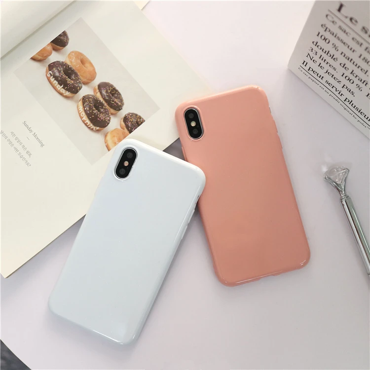 Gurioo цветной Макарон ТПУ резиновый силиконовый чехол плюс мягкий для iPhone 6 S 7 8 X Plus